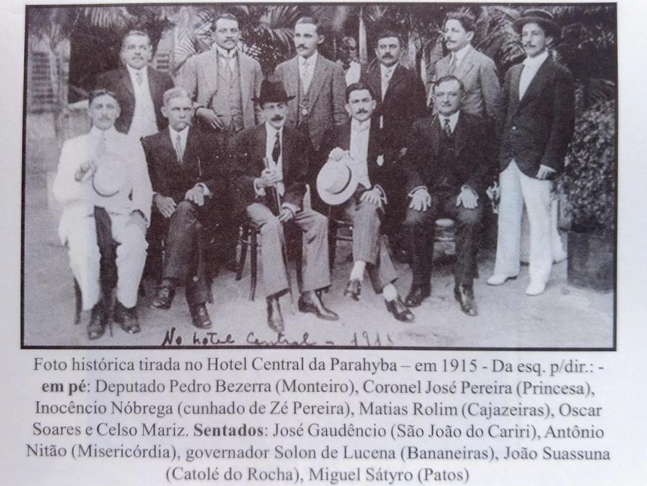 Maiores lideranças políticas da Paraíba na década de 1920